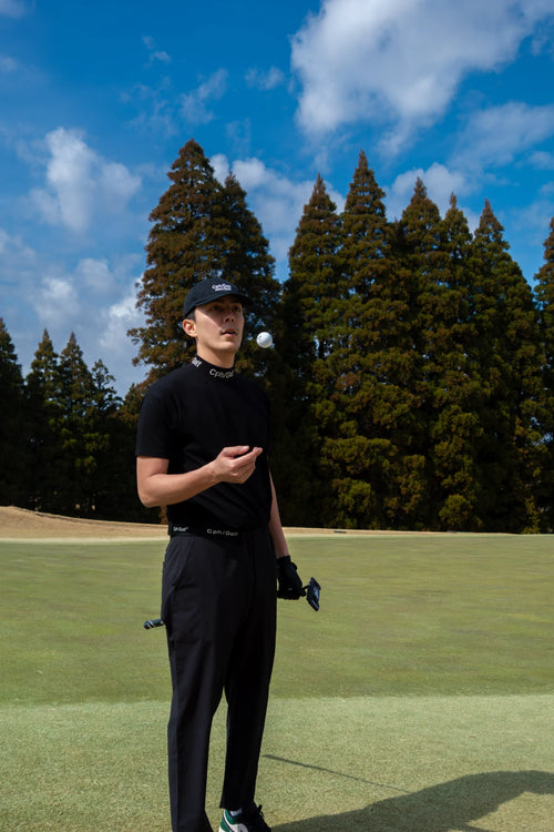 Cph/Golf™︎ JACQUARD MOCK NECK TEE