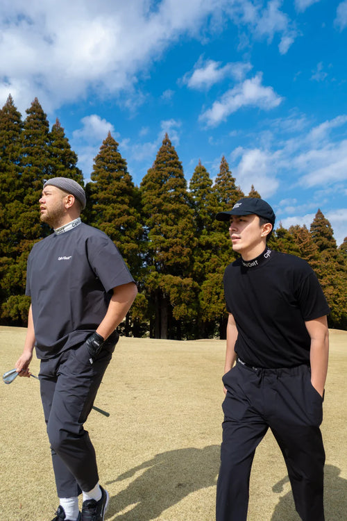 Cph/Golf™︎ JACQUARD MOCK NECK TEE