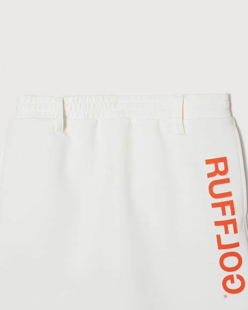 RUFFLOG RELAX SWEAT SKIRT WHITE