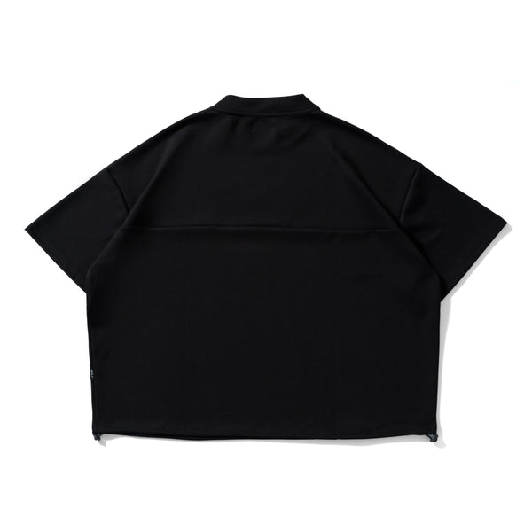 LG Cardboard Knit S/S MOCK NECK BLACK