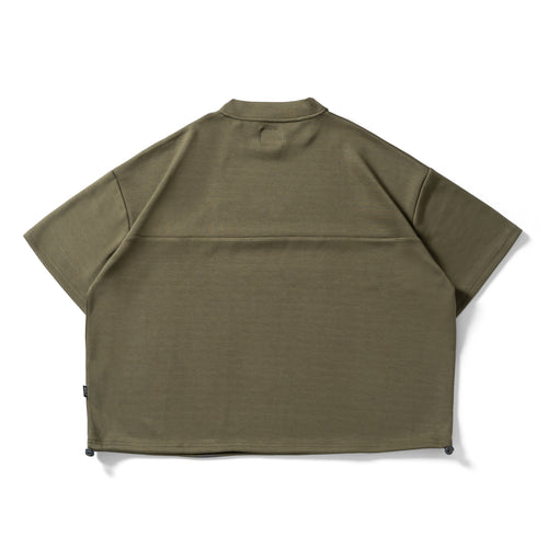 LG Cardboard Knit S/S MOCK NECK KHAKI