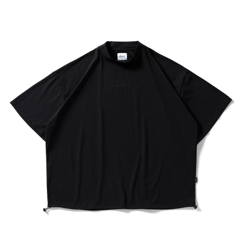 OG Embroidery S/S MOCK NECK BLACK