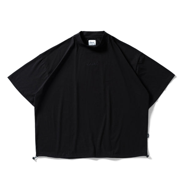 OG Embroidery S/S MOCK NECK BLACK