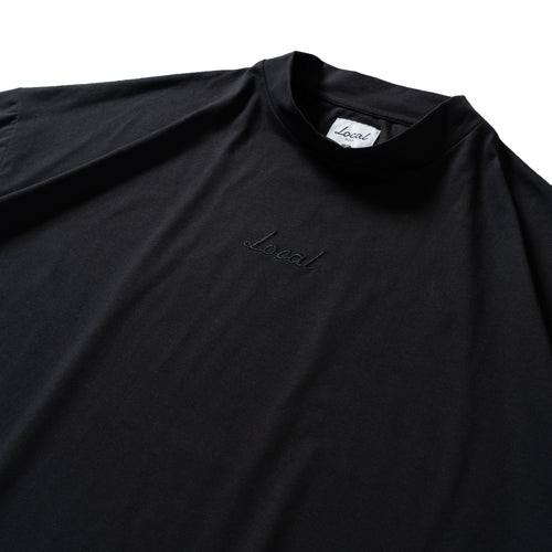 OG Embroidery S/S MOCK NECK BLACK