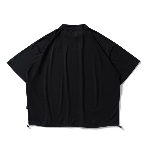 OG Embroidery S/S MOCK NECK BLACK