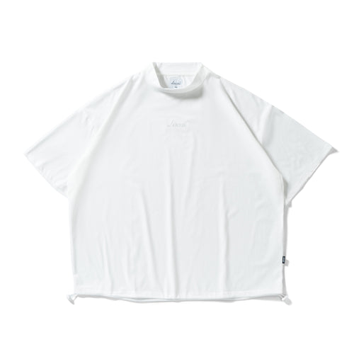 OG Embroidery S/S MOCK NECK WHITE