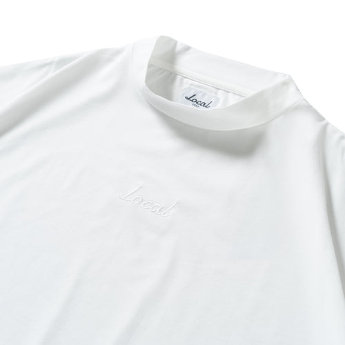 OG Embroidery S/S MOCK NECK WHITE