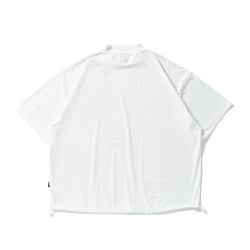 OG Embroidery S/S MOCK NECK WHITE