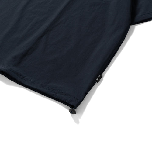 Nylon S/S MOCK NECK NAVY