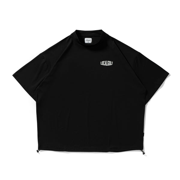 Worldwide S/S MOCK NECK BLACK