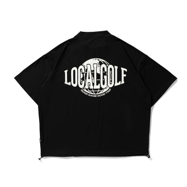 Worldwide S/S MOCK NECK BLACK