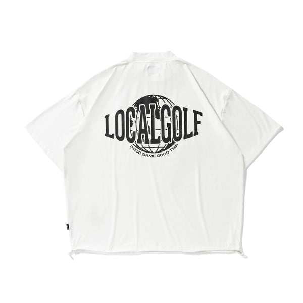 Worldwide S/S MOCK NECK WHITE