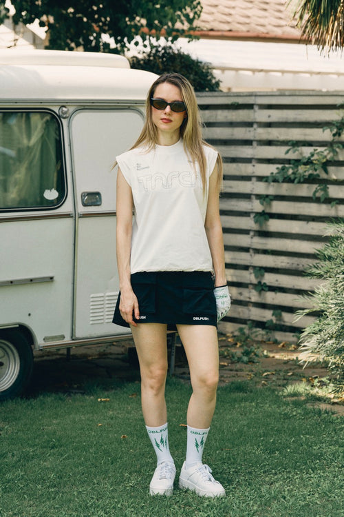EVERCORE™ LADIES NO SLEEVE MOCK TEE