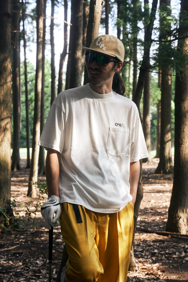 FRONT POCKET CLASSIC COTTON HALF MOCK NECK TEE
