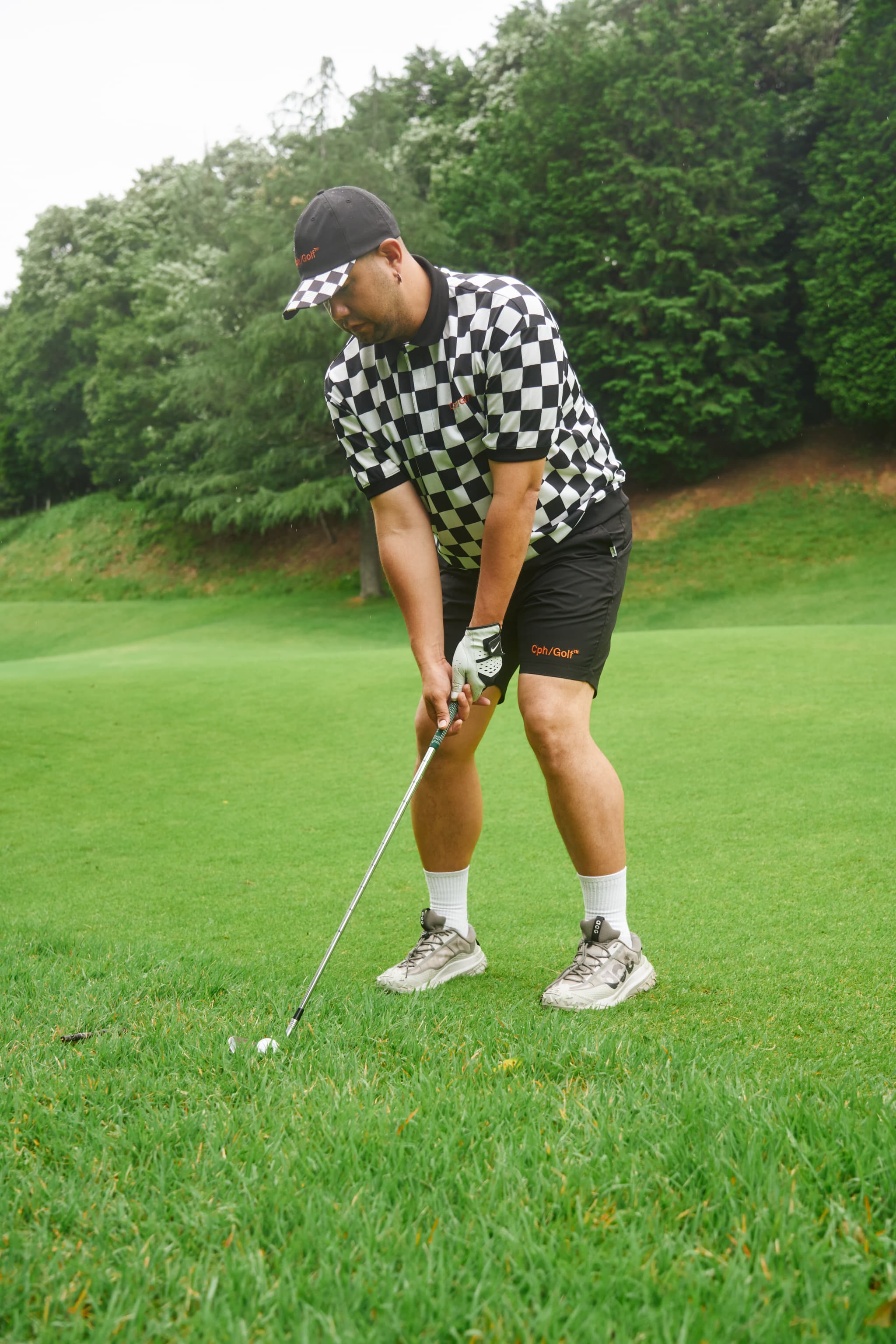 Original Penguin Golf Shirt - Game Grid Polo - Bright White SS24