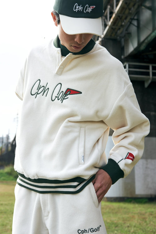 FLAG LOGO MICRO FLEECE PULLOVER