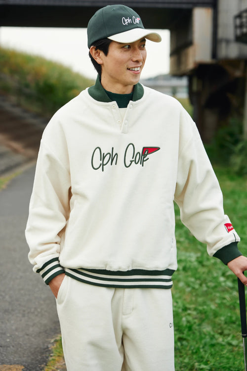 FLAG LOGO MICRO FLEECE PULLOVER