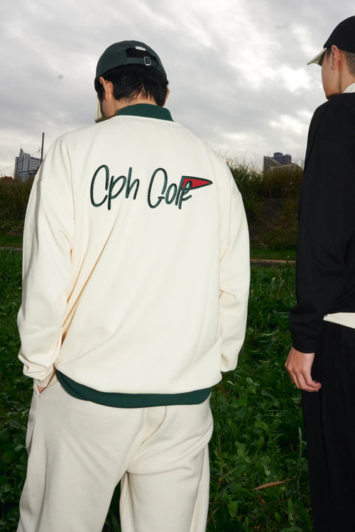 FLAG LOGO LS MOCK NECK TEE