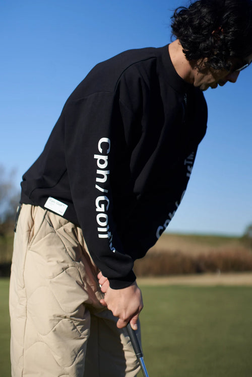 SIDE ZIPPER WARM LS MOCK NECK TEE