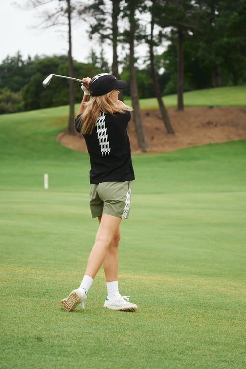 [WOMEN] #THUNDER STRIPES ADJUSTABLE SHORTS