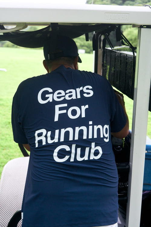 #RUNNING CLUB MOCK NECK TEE
