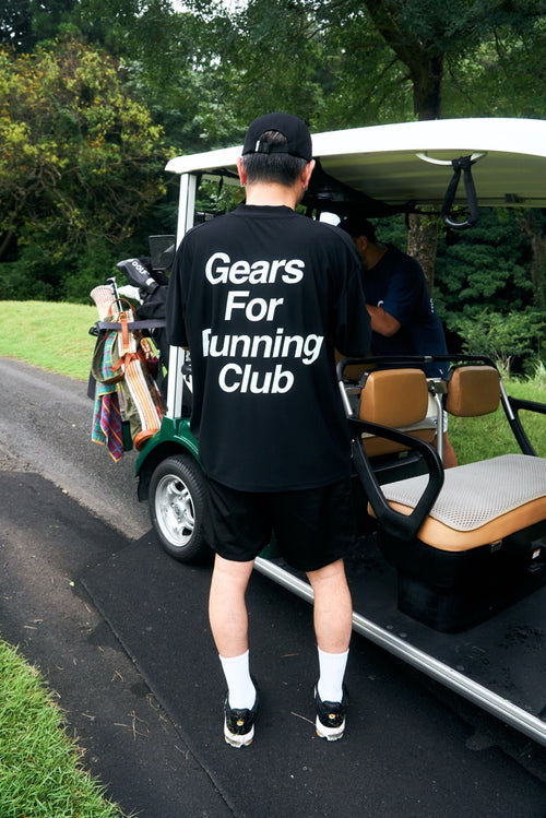 #RUNNING CLUB MOCK NECK TEE