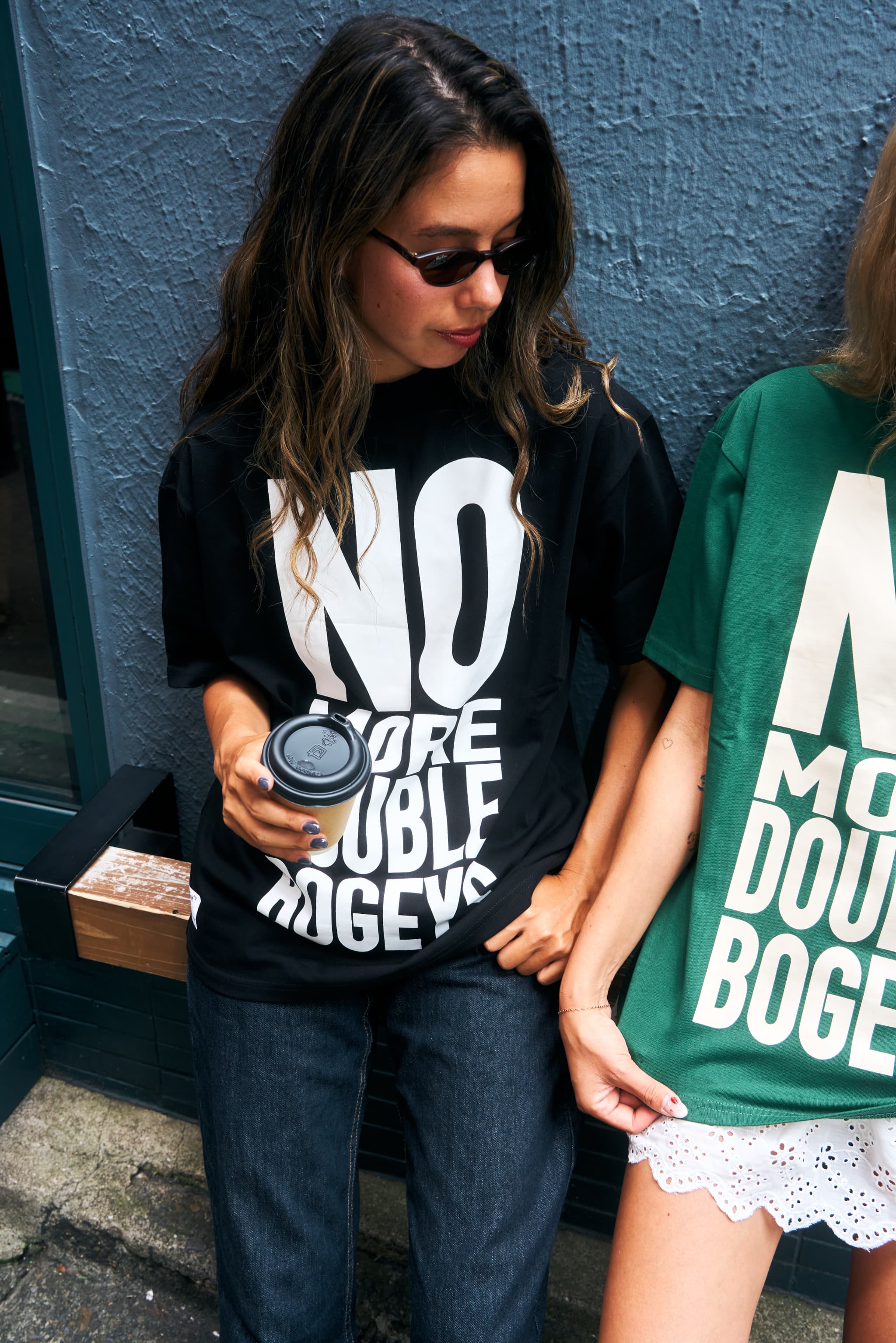NO MORE DOUBLE BOGEYS ハーブモックネックシャツ　L 新作 WOMEN] #NO MORE DOUBLE BOGEYS HALF MOCK NECK TEE – RUFFLOG