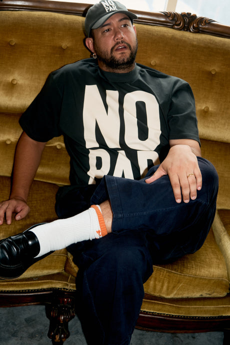 #NO PAR HALF MOCK NECK TEE