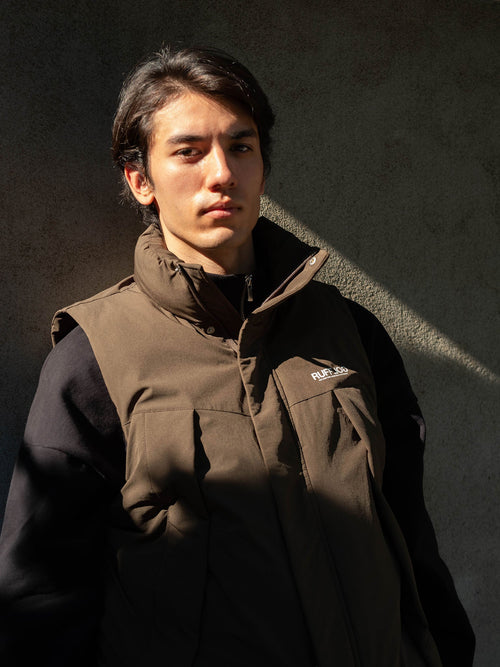 Heavy Weight Fill-in Logo Half Zip Sweat Black