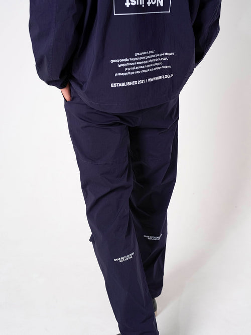 Stretch Nylon Coach Jacket Navy