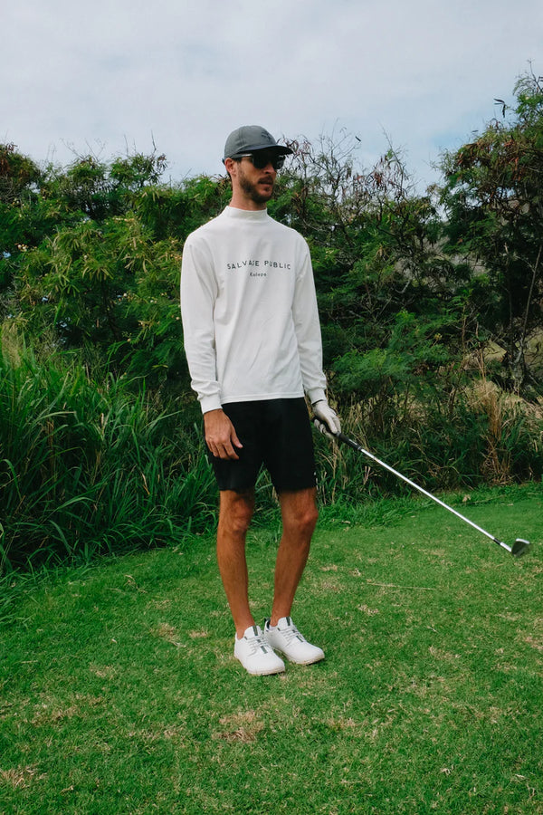 Kēhaupaʻa ICEPACK Mockneck L/S (Golfing) WHITE