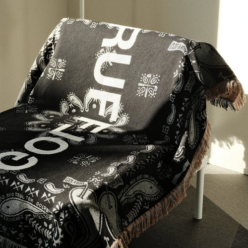 PAISLEY BLANKET BLACK