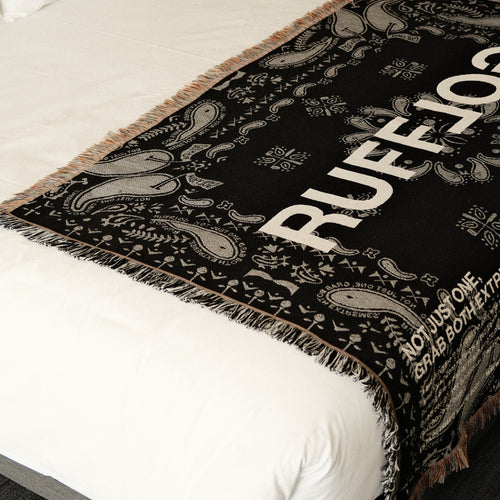 PAISLEY BLANKET BLACK