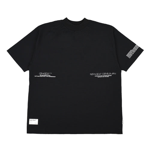 #BREATHABLE WAFFLE MOCK NECK TEE