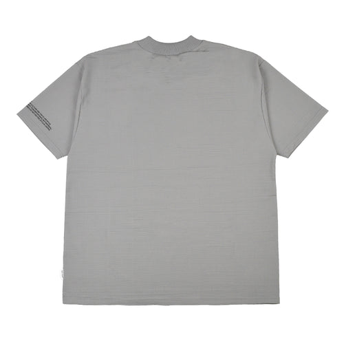 #BREATHABLE WAFFLE MOCK NECK TEE