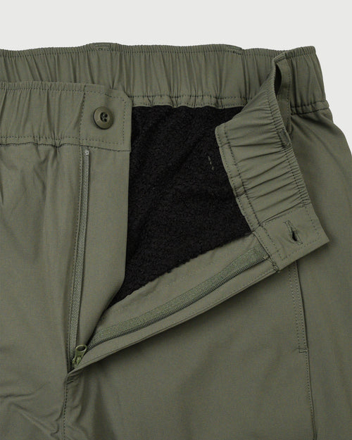 FLEECE LINING STRETCH TAPERED PANTS