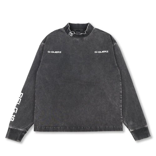 GG GARMENT DYE MOCK NECK L/S