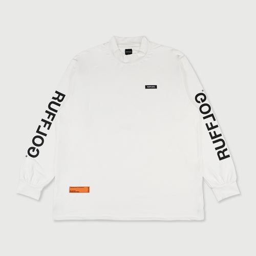 DUAL SLEEVE LOGO L/S MOCK NECK