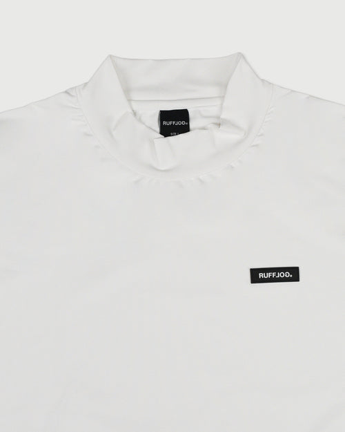 WM DUAL SLEEVE LOGO L/S MOCK NECK