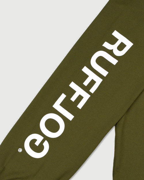 WM DUAL SLEEVE LOGO L/S MOCK NECK