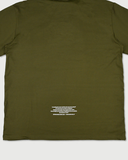 WM DUAL SLEEVE LOGO L/S MOCK NECK