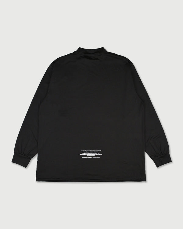 DUAL SLEEVE LOGO L/S MOCK NECK