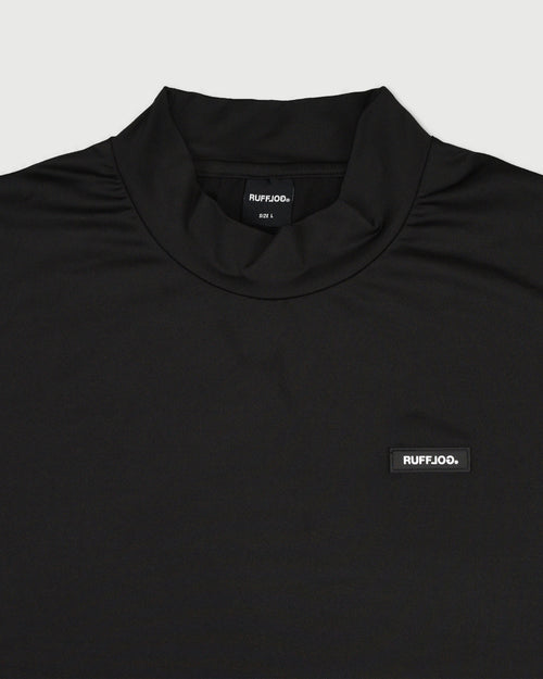 WM DUAL SLEEVE LOGO L/S MOCK NECK