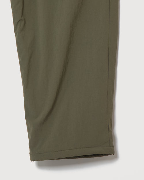 STRAIGHT QUILT PUFFER PANTS KHAKI