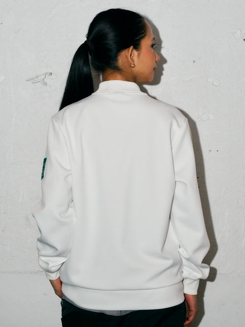 RACING LOGO L/S MOCK NECK SHIRTS WHITE