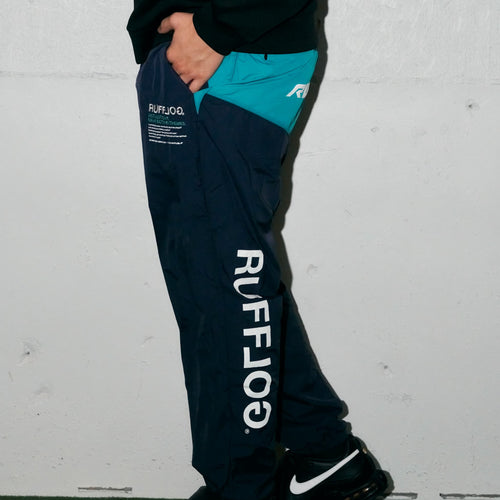 RACING LOGO WIDE TRAINING PANTS NAVY