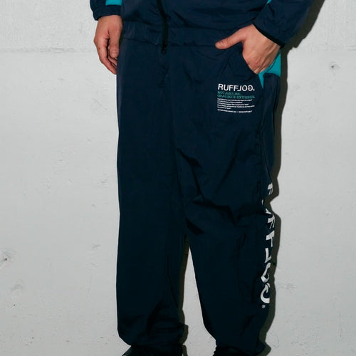 RACING LOGO WIDE TRAINING PANTS NAVY