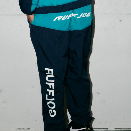 RACING LOGO WIDE TRAINING PANTS NAVY