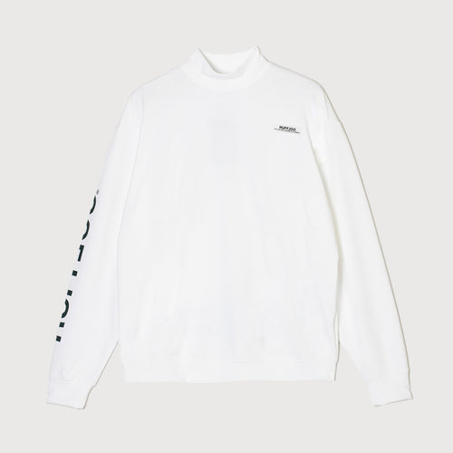 COMFORT STRETCH L/S MOCK TEE WHITE