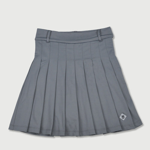 PLEATS FLARE CUT SKIRT